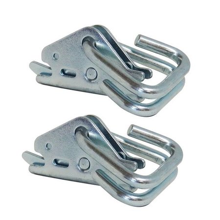 SNAP-LOC Snap-Loc SLAEAHRI2 3;000 lbs Hook-Ring Adapter; Slips Into Ends of Hook Straps for Easy No Threading Connection to E-Track - Zinc Plated; Pack of 2 SLAEAHRI2